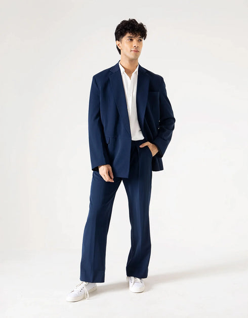 OVERSIZED TAILORED PANAMA BLAZER